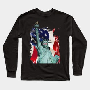 freedom liberty 4th july Long Sleeve T-Shirt